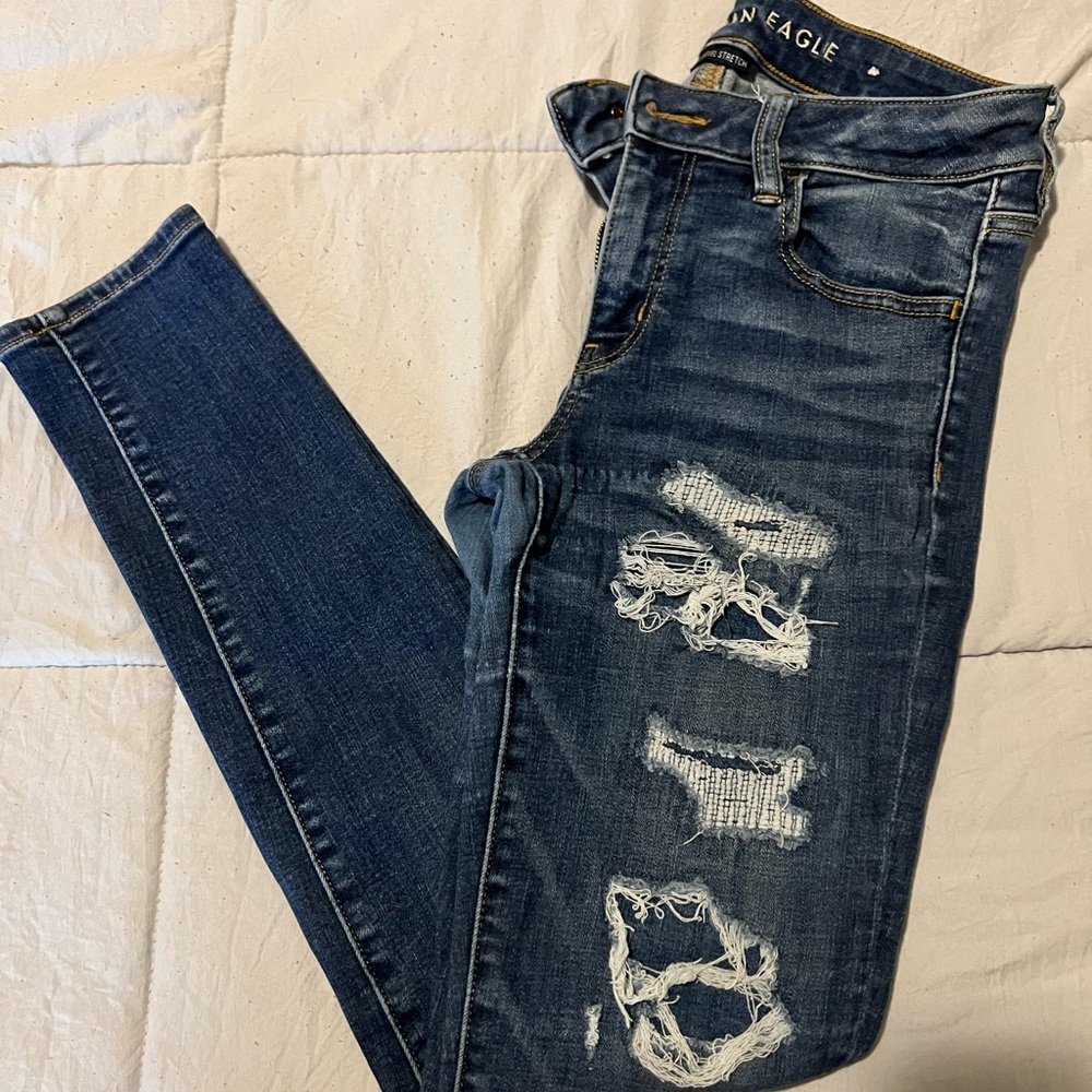 High waisted American Eagle Jeans.